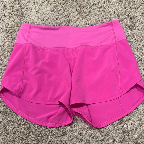 Lululemon Pow Pink Speed Up Shorts